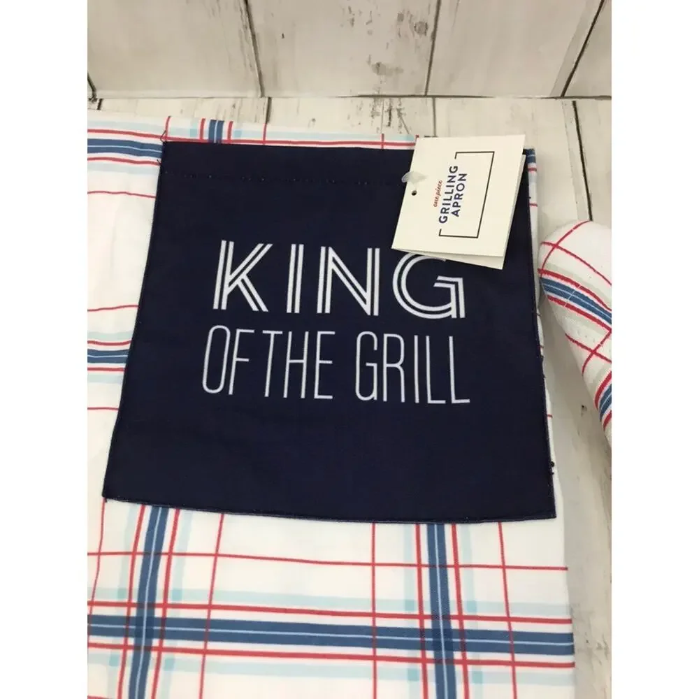 BBQ set of apron and oven mitts